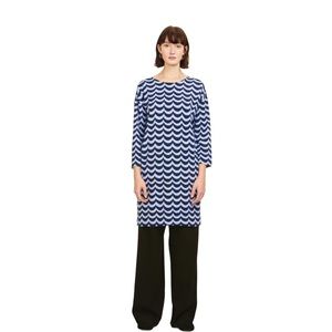 Marimekko Eve Mini Laine Womens Mini Dress / Tunic Size XS Blue WORN ONCE
